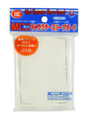 Mini KMC Character Guard Over Sleeves - Silver Trim (60-Pack) for Japanese Sized Sleeves